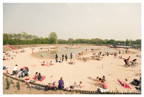 Nieuwe krekenplas aan strand van Sport- en Recreatiepark Blaarmeersen