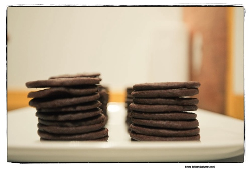 Chocolate Espresso Sandwich Cookies based on a recipe by Joy The Baker