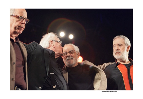 Toots Thielemans, Kenny Werner, Oscar Castro-Neves & Airto Moreira op Jazz Middelheim door Bruno Bollaert